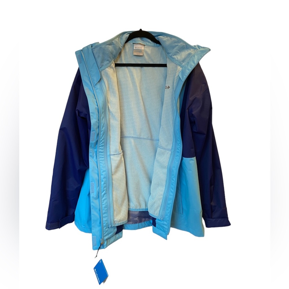 Columbia Women's Hikebound Interchange Blue Winter Jacket with Hood - Picture 12 of 13